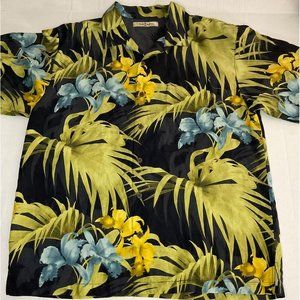Tommy Bahama Hawaiian tropical beach button down shirt | XL
